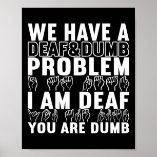 Póster Concienciación sorda sobre el lenguaje de Rótulo a