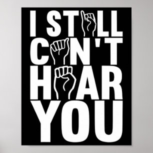 Póster Concienciación sorda sobre el lenguaje del Rótulo