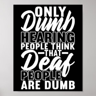 Póster Concienciación sorda sobre el lenguaje del Rótulo 