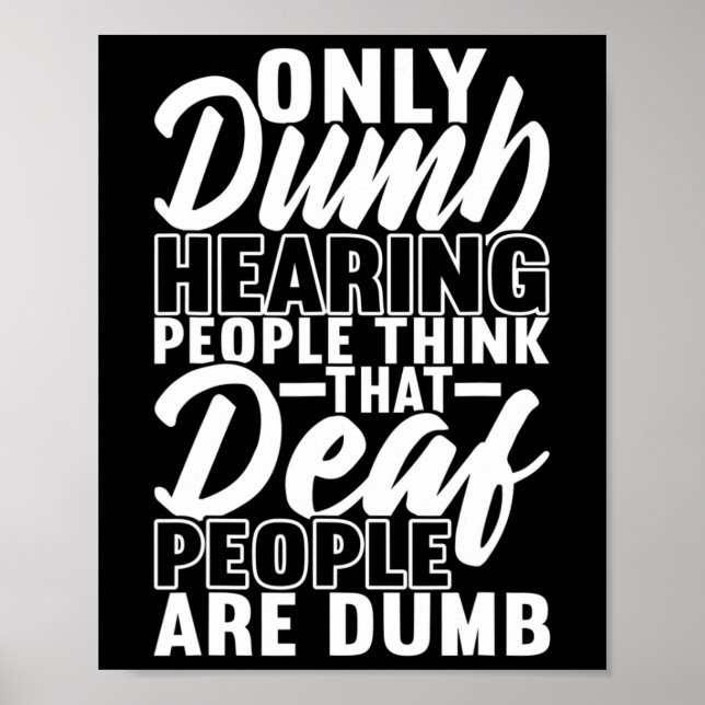 Póster Concienciación sorda sobre el lenguaje del Rótulo  (Frente)