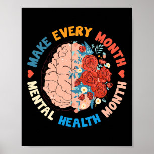 Póster Concienciar sobre la salud mental cada mes