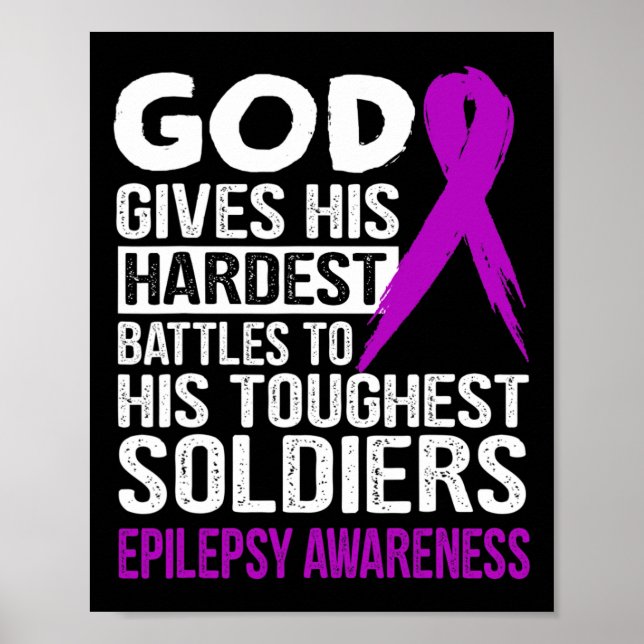 Póster CONCIENCIAS EPILEPSIA de los soldados más duros de (Frente)