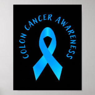 Póster Concientización sobre el cáncer colorrectal de col