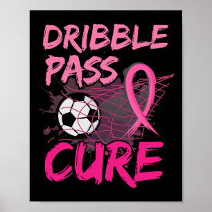Póster Concientización sobre el cáncer de mama Fútbol Ros