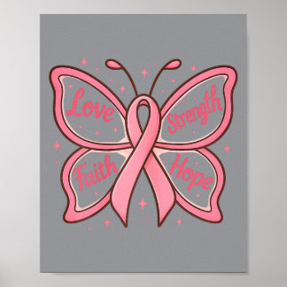 Póster Concientización sobre el cáncer de mama Mujeres al