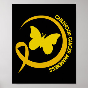 Póster Concientización sobre el cáncer infantil Septiembr