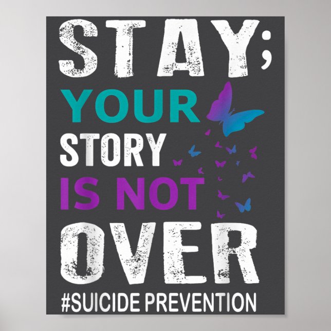 Póster Concientización sobre la Prevención del Suicidio L (Frente)