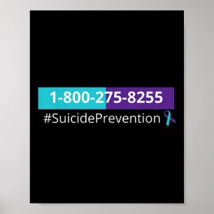 Póster Concientización sobre Prevención del Suicidio 1-80