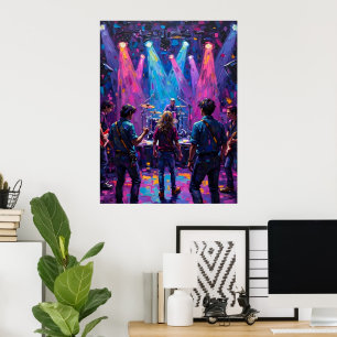 Póster Concierto bajo luz brillante