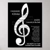 Concierto de coro musical Poster promocional de Tr