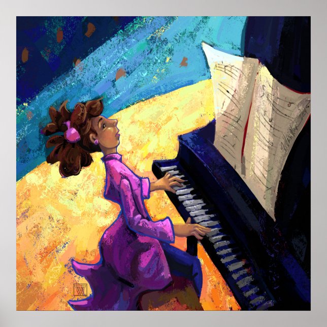 Póster Concierto de piano (Frente)