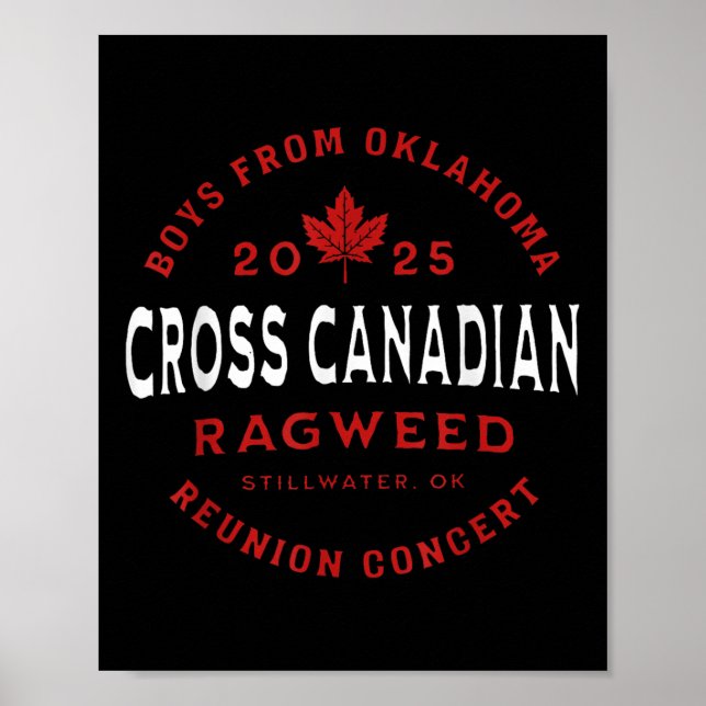 Póster Concierto de Ragweed 2025 entre Canadá (Frente)