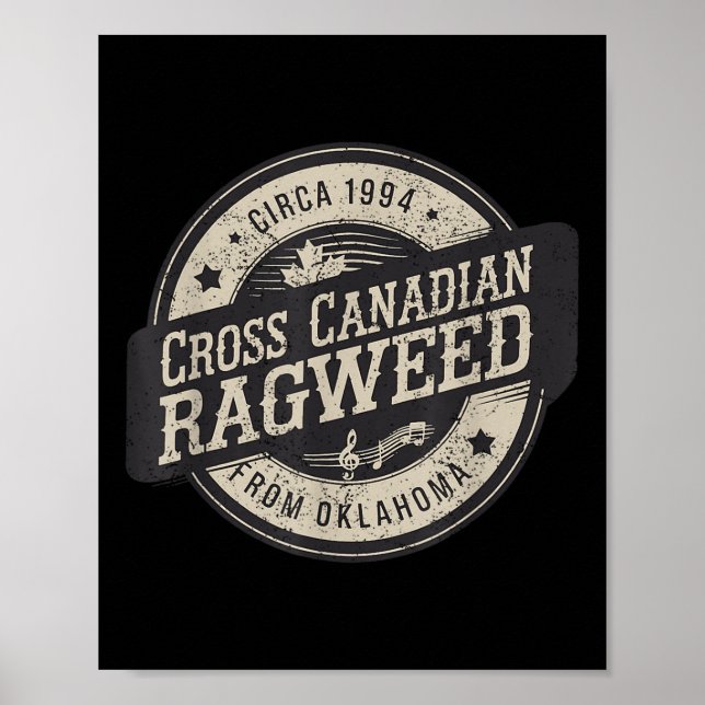 Póster Concierto de Ragweed 2025 retro masculino (Frente)