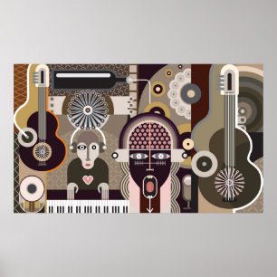 Póster Concierto de rock