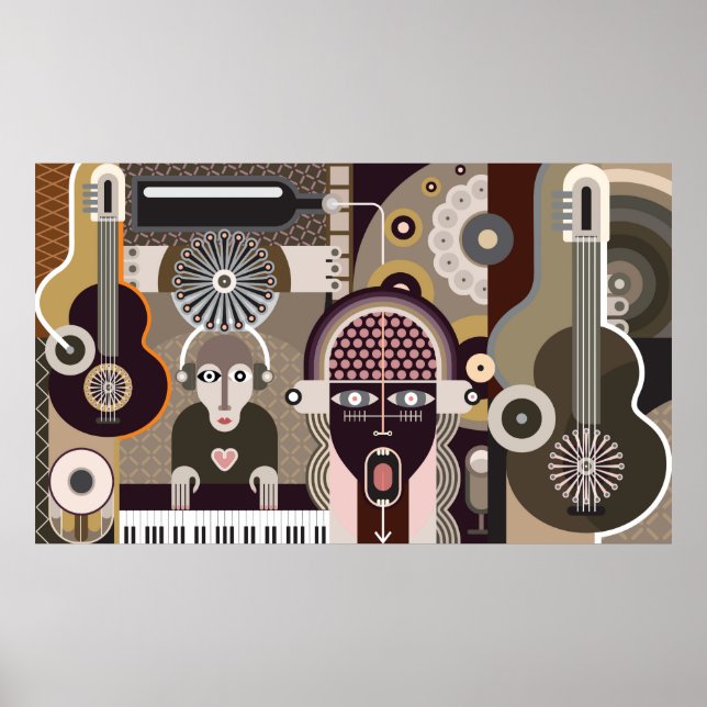 Póster Concierto de rock (Frente)