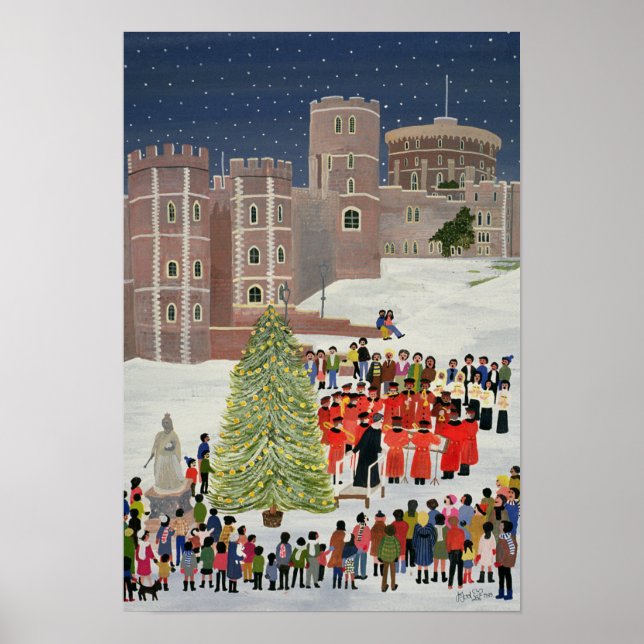 Póster Concierto de Windsor Castle Carol 1989 (Frente)
