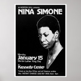 Póster Concierto en vivo de Nina Simone Jazz