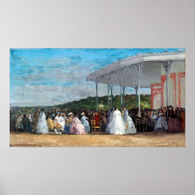 Póster Concierto Eugène Boudin en el Casino de Deauville (Frente)