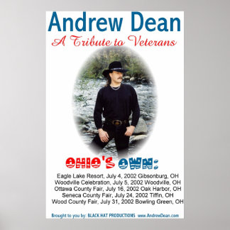Póster Conciertos de verano de 2002 de Andrew Dean