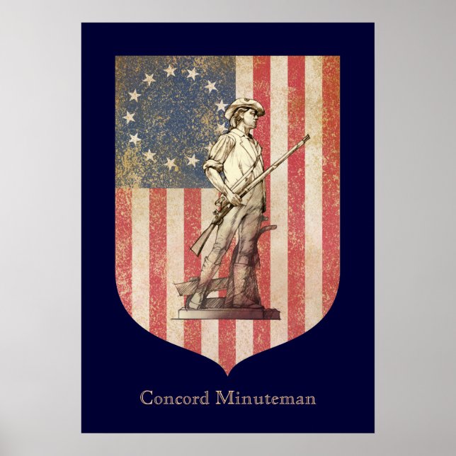 Póster Concord Minuteman (Frente)