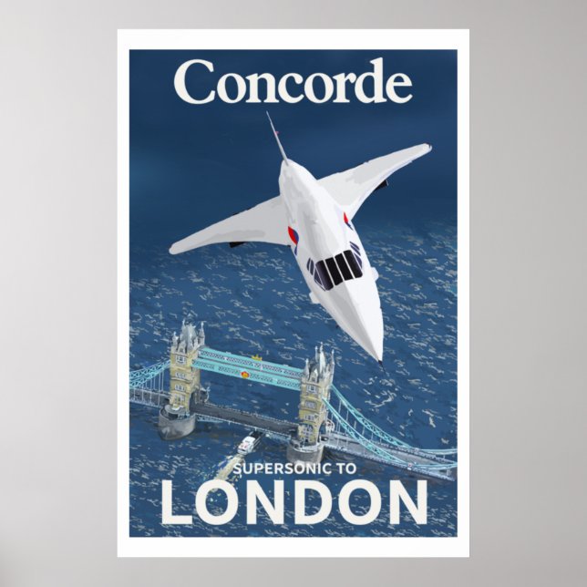 Póster Concorde con Londres (Frente)