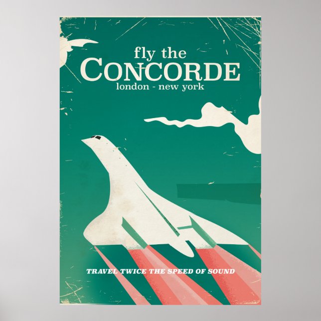 Póster Concorde Vintage Vacation poster (Frente)