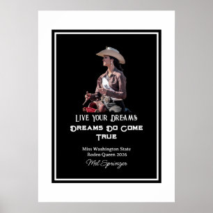 Póster Concurso de Rodeo Reina Miss Rodeo Vive Tus Sueños
