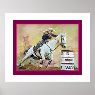 Póster Concurso Miss Rodeo Racer