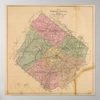 Póster Condado de Augusta, Virginia 2
