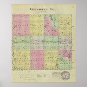 Póster Condado de Cherokee, Kansas