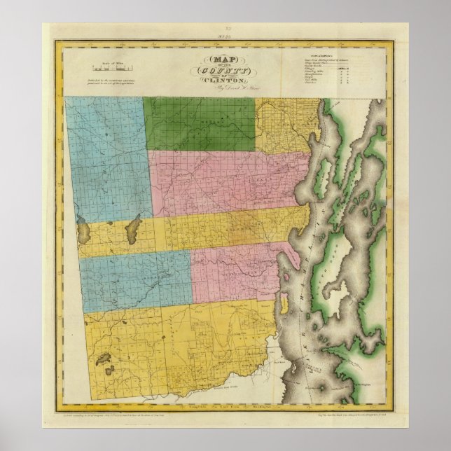 Póster Condado de Clinton (Frente)