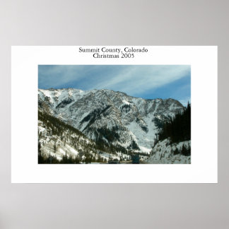 Póster condado de cumbre colorado