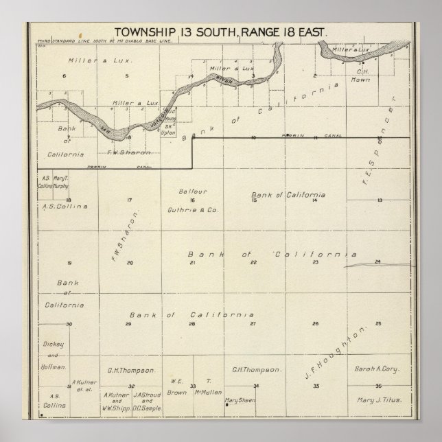Póster Condado de Fresno, California 25 (Frente)