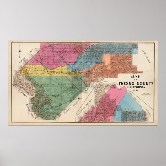 Póster Condado de Fresno, California 30 (Frente)