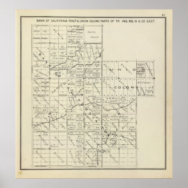 Póster Condado de Fresno, California 35 (Frente)