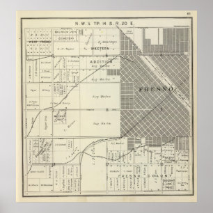 Póster Condado de Fresno, California 7
