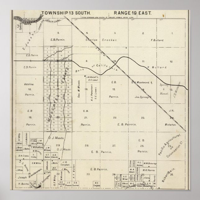Póster Condado de Fresno, California 7 (Frente)