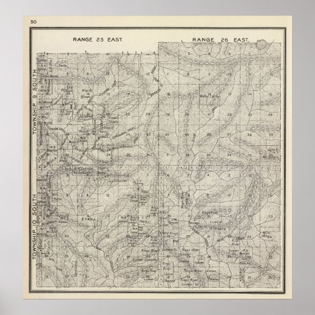 Póster Condado de Fresno, California 9 (Frente)