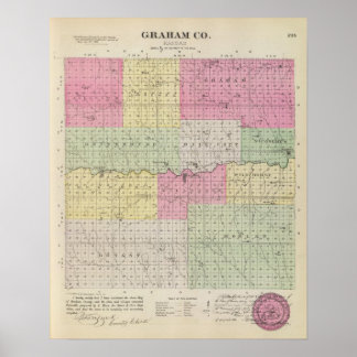 Póster Condado de Graham, Kansas