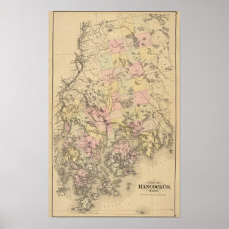 Póster Condado de Hancock, Maine