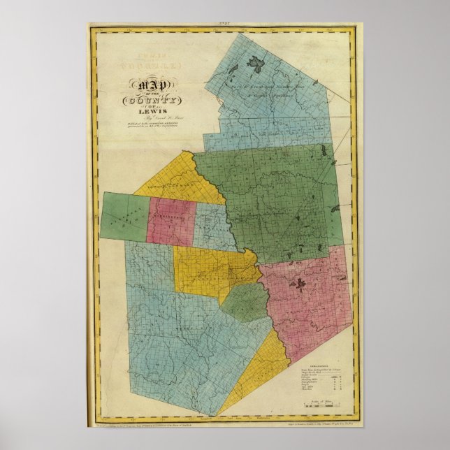 Póster Condado de Lewis (Frente)