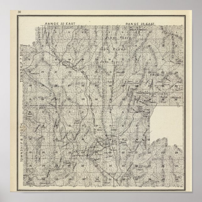 Póster Condado de Madera, California 8 (Frente)