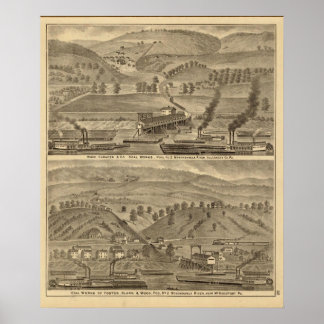 Póster Condado de McKeesport Allegheny, Pennsylvania