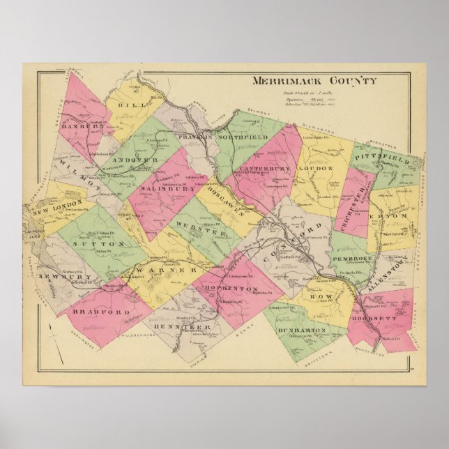 Póster Condado de Merrimack (Frente)