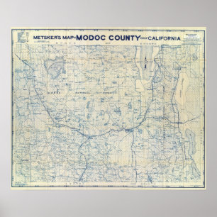 Póster Condado de Modoc