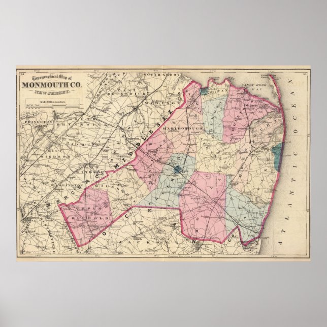 Póster Condado de Monmouth