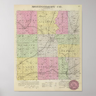 Póster Condado de Montgomery, Kansas