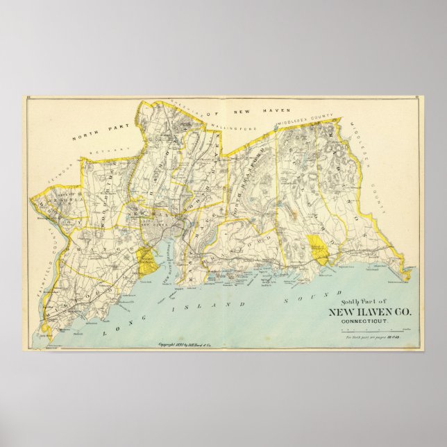 Póster Condado de New Haven (Frente)