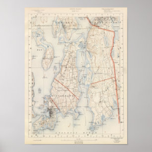 Póster Condado de Newport, Isla Rhode