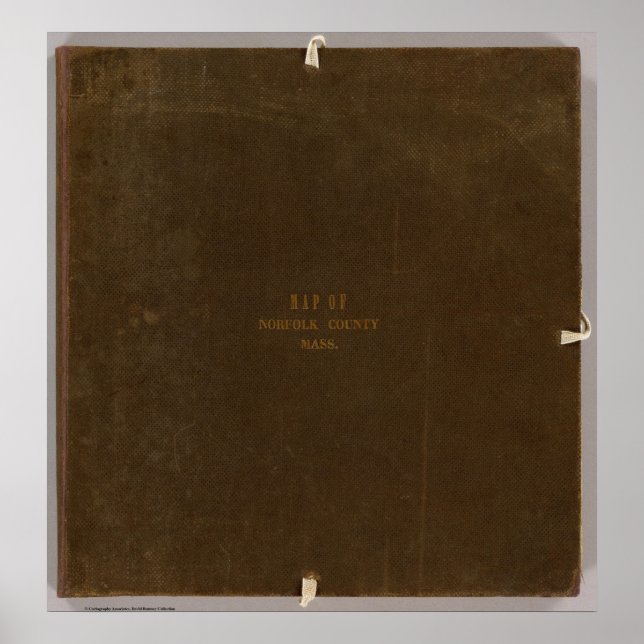 Póster Condado de Norfolk, Massachusetts (Frente)